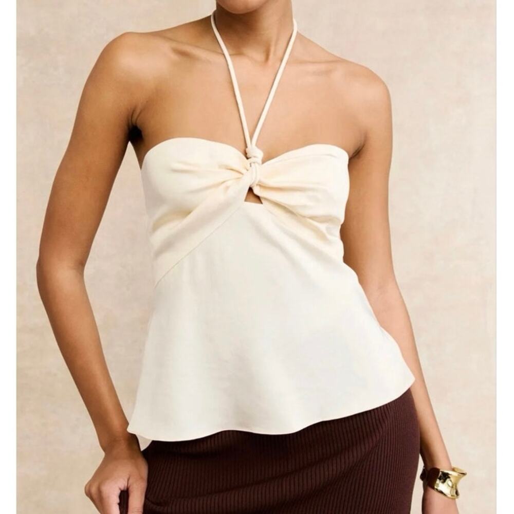 A.L.C. White Anita Halter Top Size 10